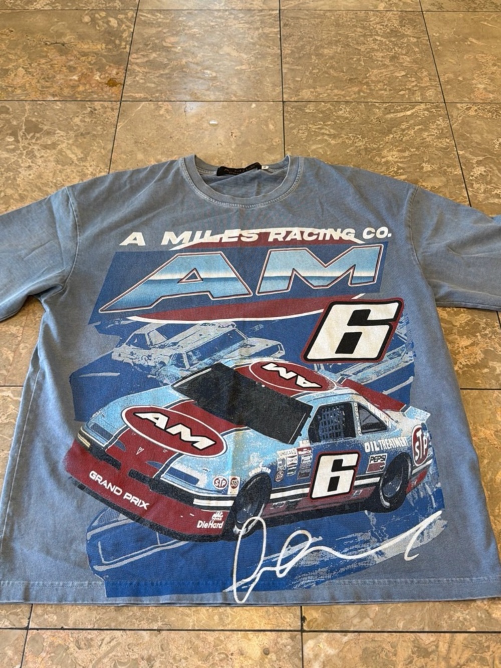 Miles Racing Co. Graphic Short-Sleeve Tee - Blue